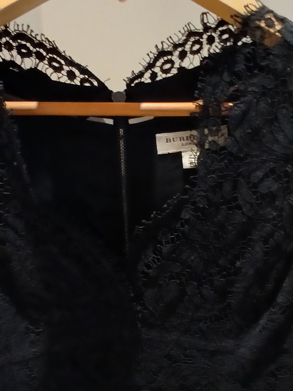 Burberry London Black Lace Sheath Dress - Picture 4 of 10